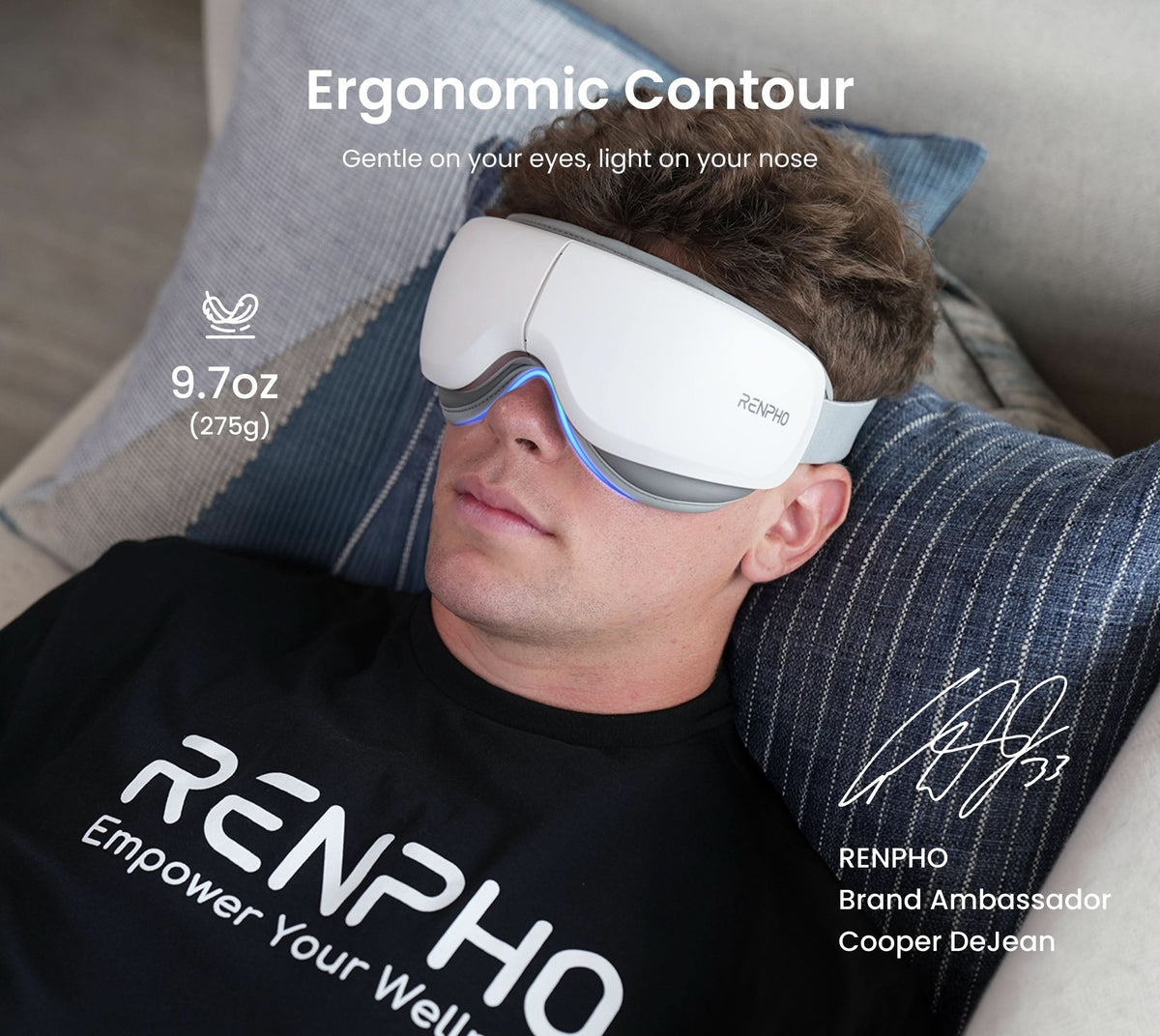 Eyeris Zen Eye Massager | Quiet Heat & Compression – Renpho UK