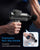 A man is holding a Renpho Active Thermal Massage Gun for fitness recovery.(A)